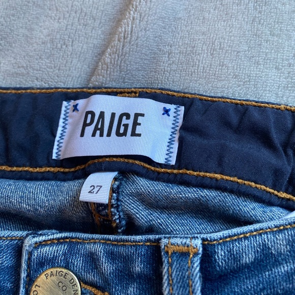 PAIGE Skyline Ankle Peg Dark Wash Jeans - Picture 5 of 9